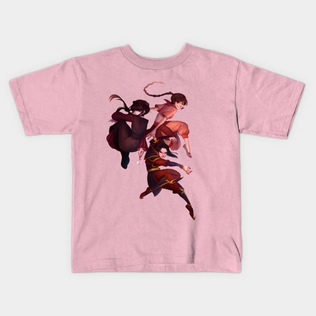 fire nation girls Kids T-Shirt by fiireblanket